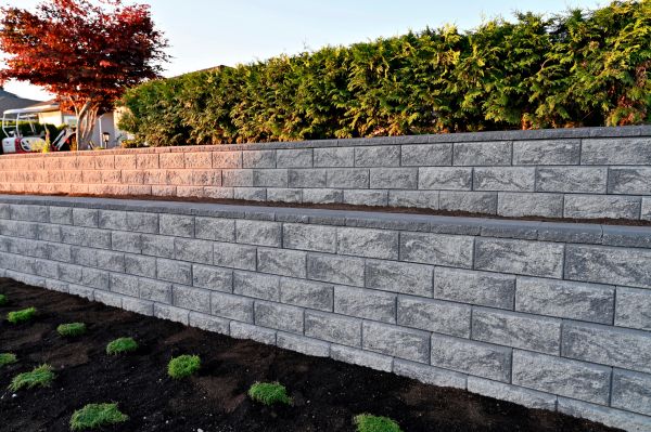 Concrete Retaining Wall Installation in Cary