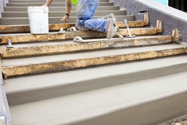 Concrete Steps Pouring in Cary