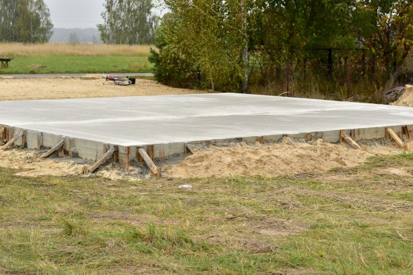 Concrete Base Installation in Cary