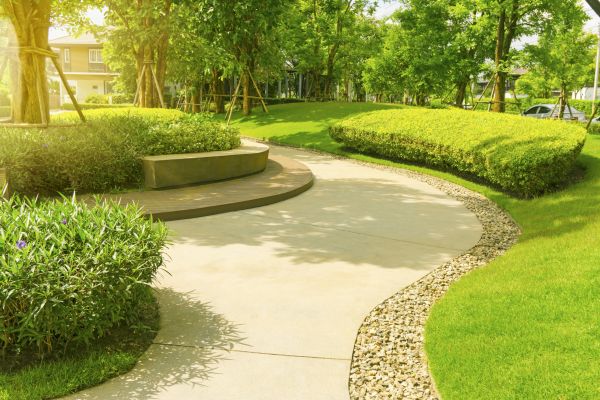 Cement Walkway Installation in Cary