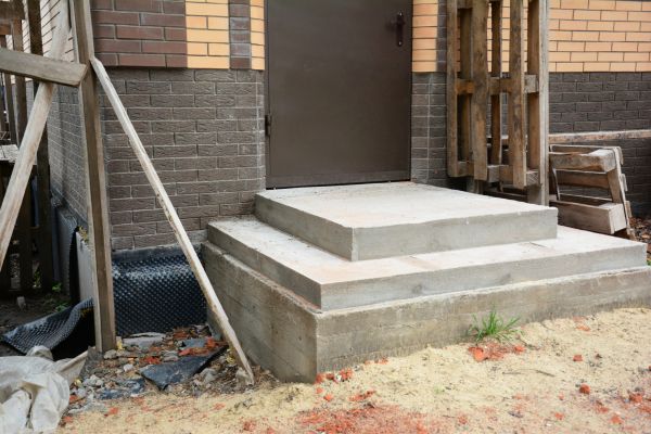 Cement Steps Construction in Cary