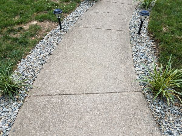 Cement Path Construction in Cary